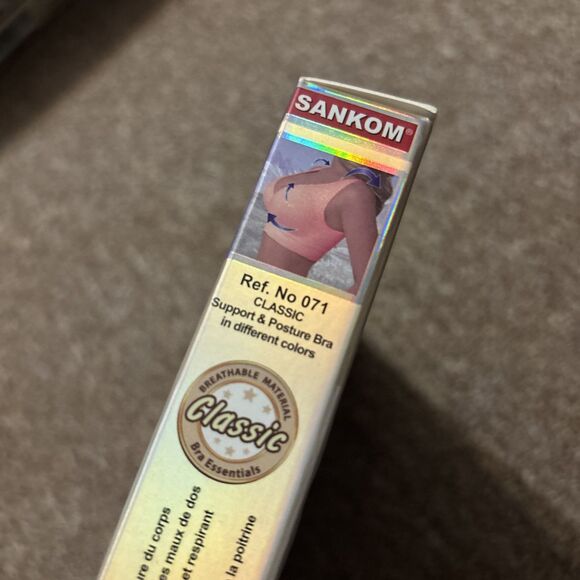 Sankom Compression Shapewear Posture Correcting Classic Bra, White M/L, NWT - Picture 7 of 9